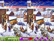 Игра Найди отличия - Зимняя ночь